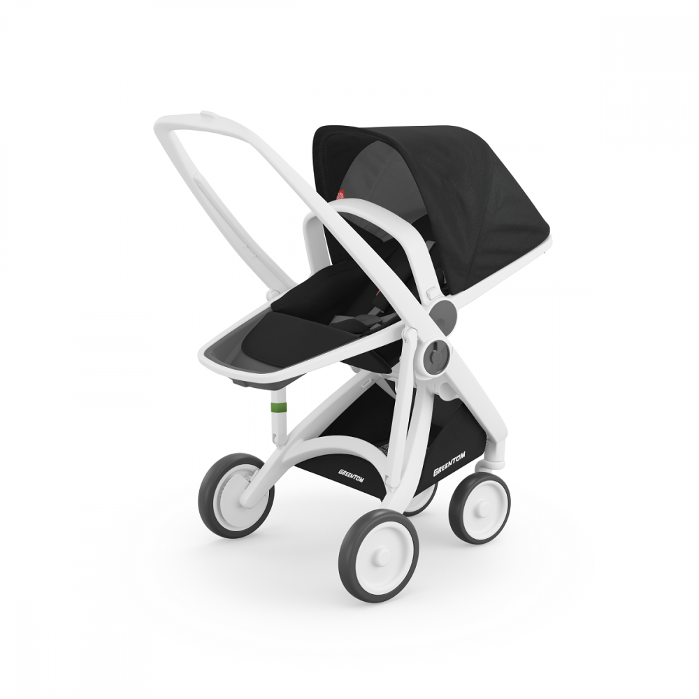 Carucior 2 In 1, Greentom, 100% Ecologic, White Black [5]