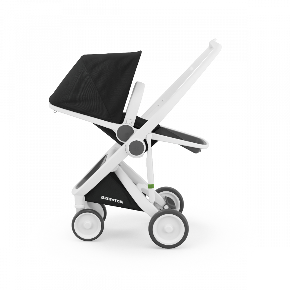 Carucior 2 In 1, Greentom, 100% Ecologic, White Black [6]