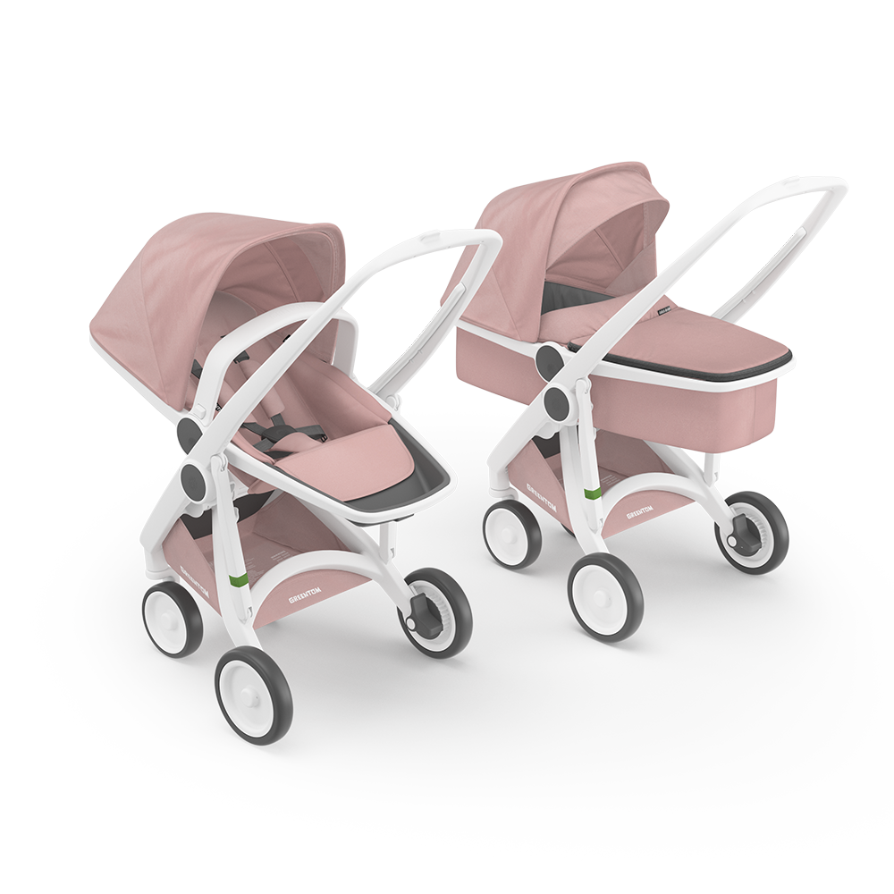 Greentom-Carucior 2 In 1, Greentom, 100% Ecologic, White Blossom [1]