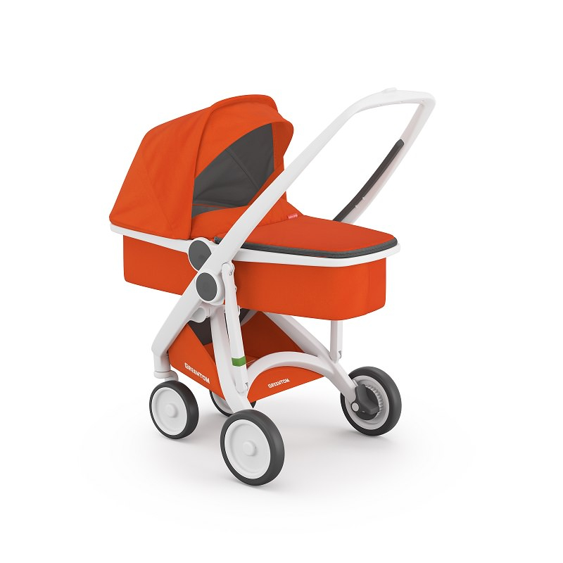 Carucior 2 In 1, Greentom, 100% Ecologic, White Orange [3]