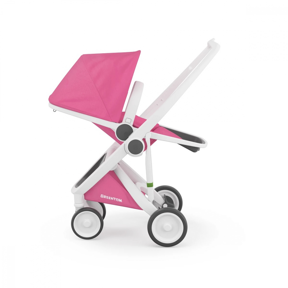 Greentom-Carucior 2 In 1, Greentom, 100% Ecologic, White Pink [3]