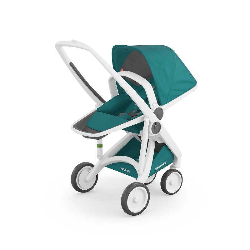 Greentom-Carucior 2 In 1, Greentom, 100% Ecologic, White Teal [3]