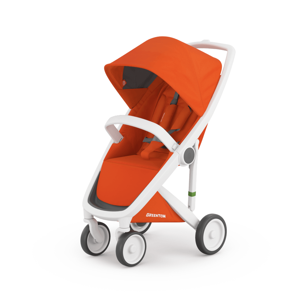Carucior, Greentom, Classic Upp, 100% Ecologic, White Orange [1]