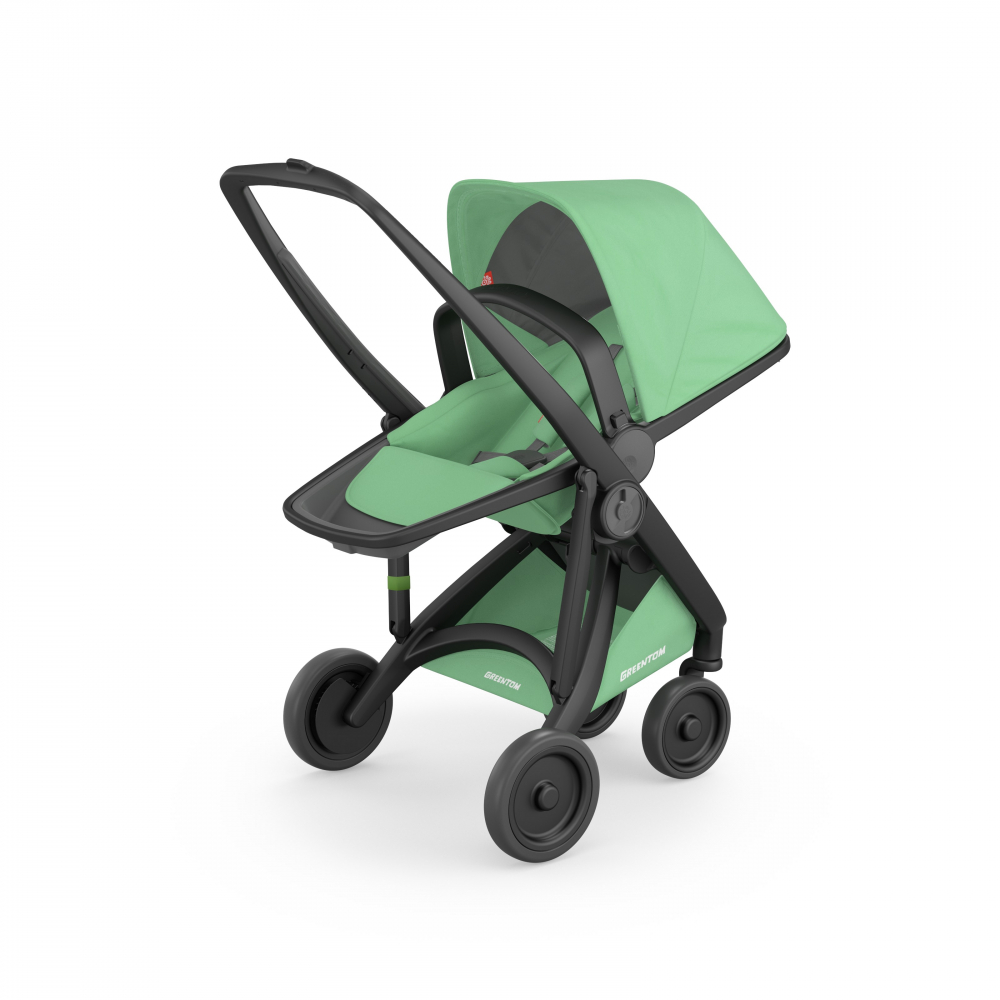 Carucior, Greentom, Reversible, 100% Ecologic, Black Mint [1]
