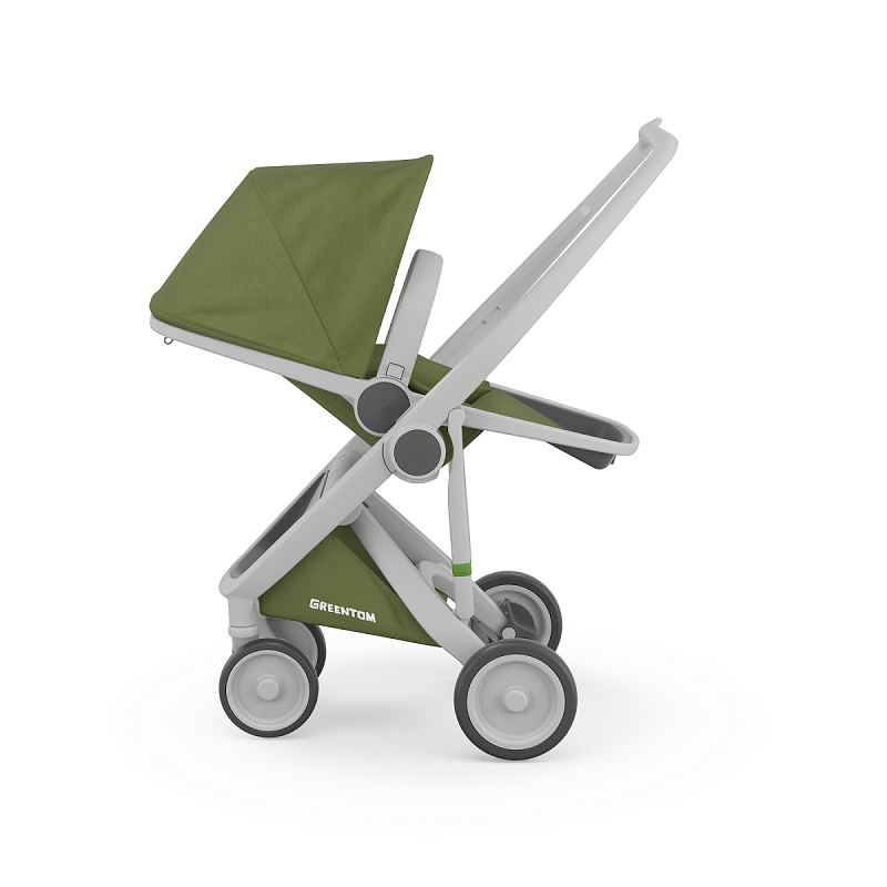 Carucior, Greentom, Reversible, 100% Ecologic, Grey Olive [2]