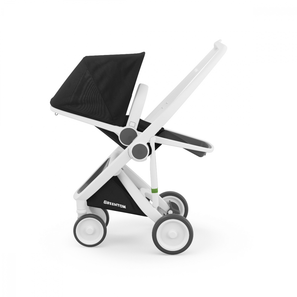 Carucior, Greentom, Reversible, 100% Ecologic, White Black [2]