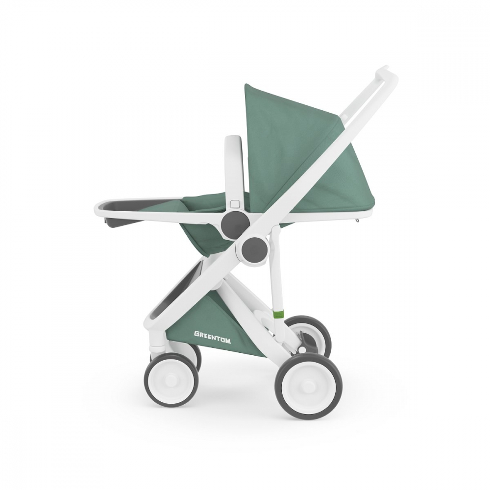 Carucior, Greentom, Reversible, 100% Ecologic, White Sage [4]