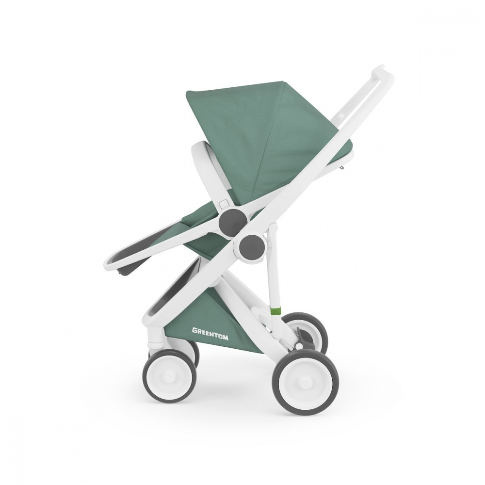 Carucior, Greentom, Reversible, 100% Ecologic, White Sage [3]