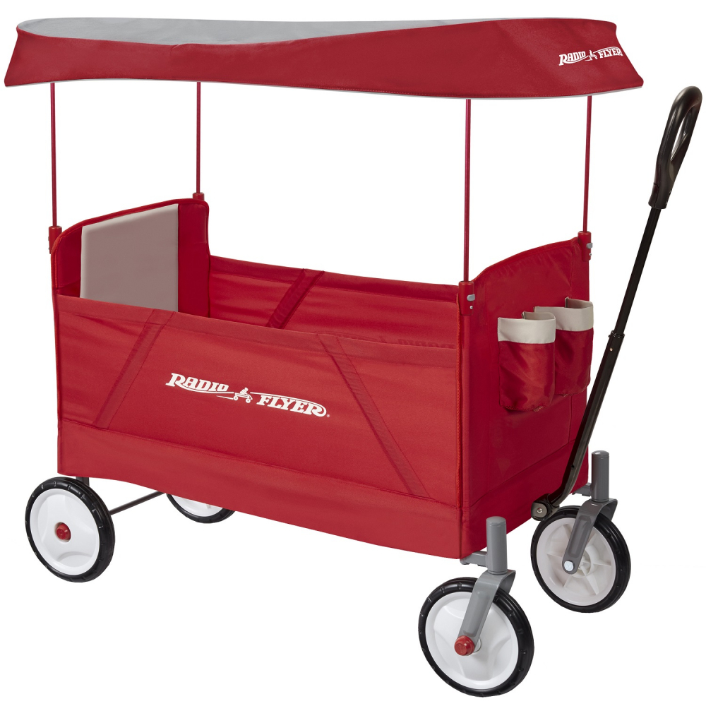 Radio Flyer-Carucior pliabil de tractat cu baldachin Radio Flyer EZ Fold Wagon [1]