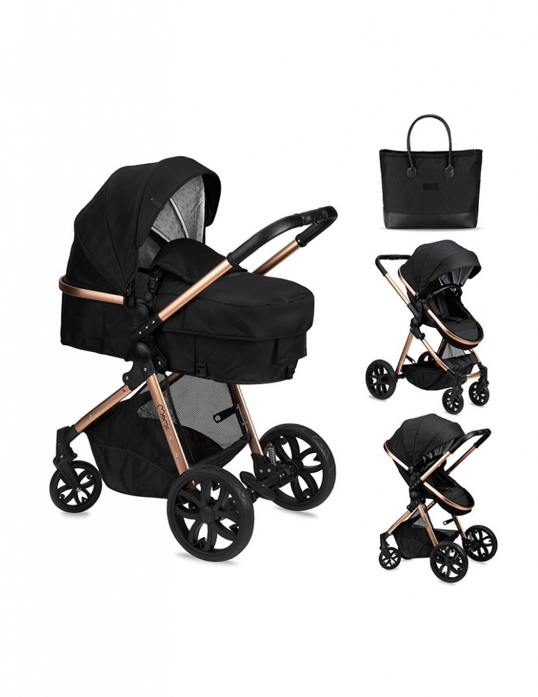 Carucior transformabil 2in1 Momi Limuru - Black [1]