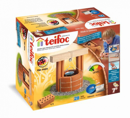 Pachet de constructie Casa de vara si Fantana din caramizi in miniatura [5]
