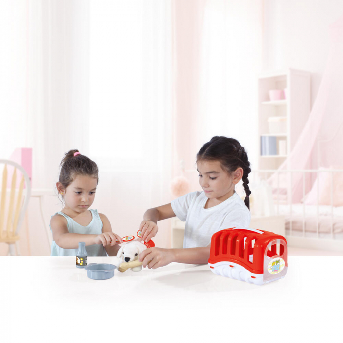Dolu-Catelus-cu-cusca-si-accesorii-Rosu [2]