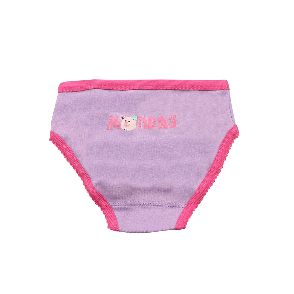 Chilotei din bumbac organic, pentru fete, Zoocchini, Zilele sÃ„Æ’ptÃ„Æ’mÃƒÂ¢nii, 5-6 ani - 7 buc [3]