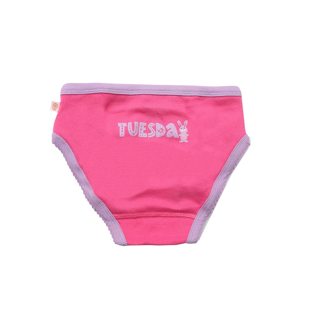 Chilotei din bumbac organic, pentru fete, Zoocchini, Zilele sÃ„Æ’ptÃ„Æ’mÃƒÂ¢nii, 5-6 ani - 7 buc [4]