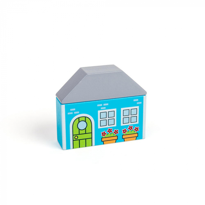 BIGJIGS Toys-Circuit auto - Orasul (36 piese) [7]