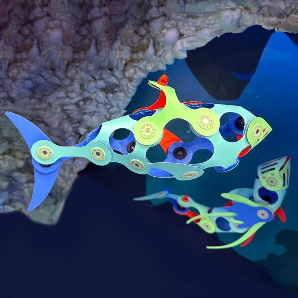 Clixo-Clixo joc magnetic de construit - Animalute marine ( 24 piese) [4]