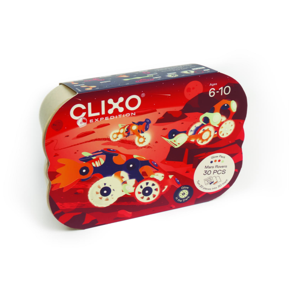 Clixo mágneses építőjáték - Űrjárművek (30 db) [3]