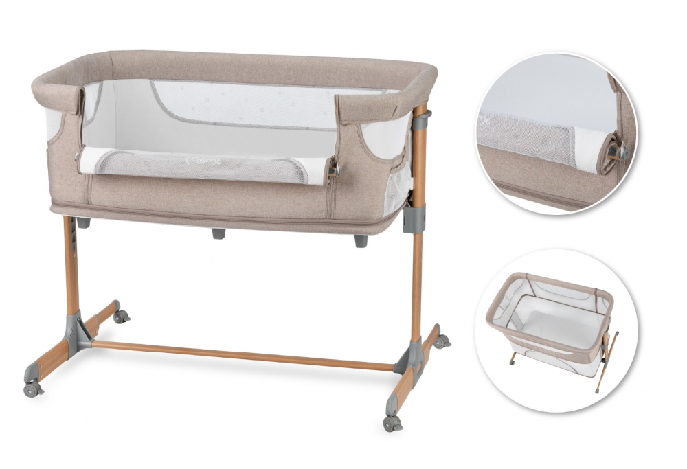 Co-sleeper MoMi, Smart Bed 4 in 1 - Beige [4]