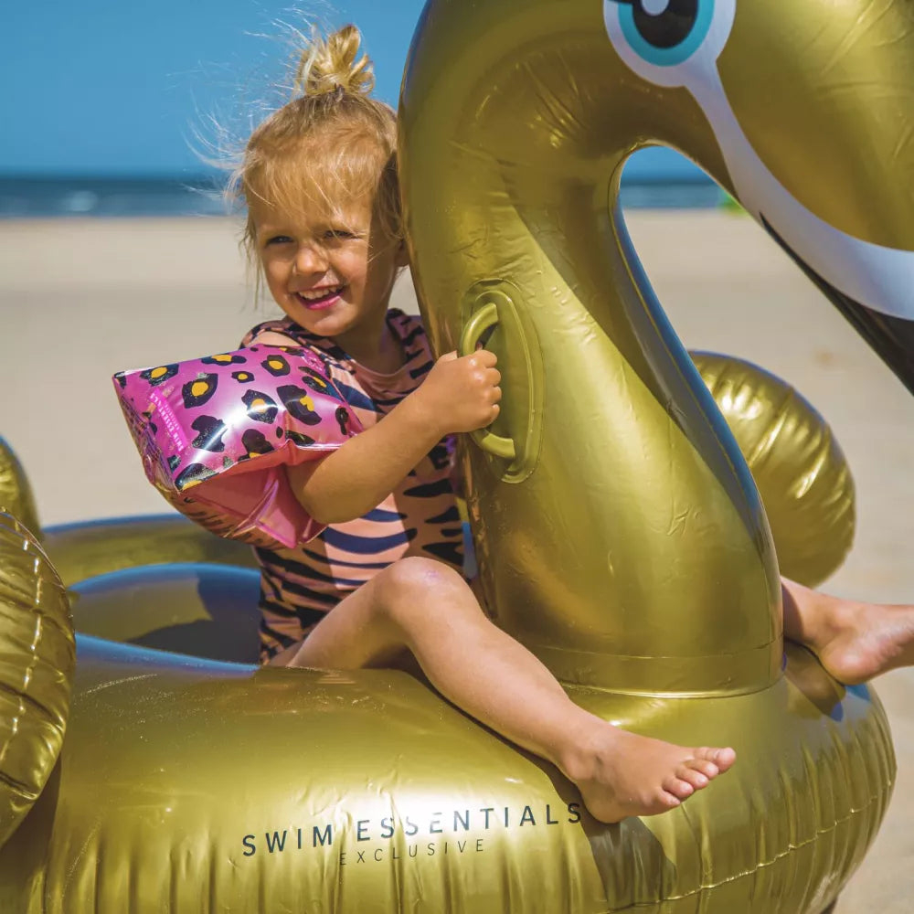 Colac ride on Lebada aurie - colac copii 150 cm pentru psicina Swim Essentials [2]