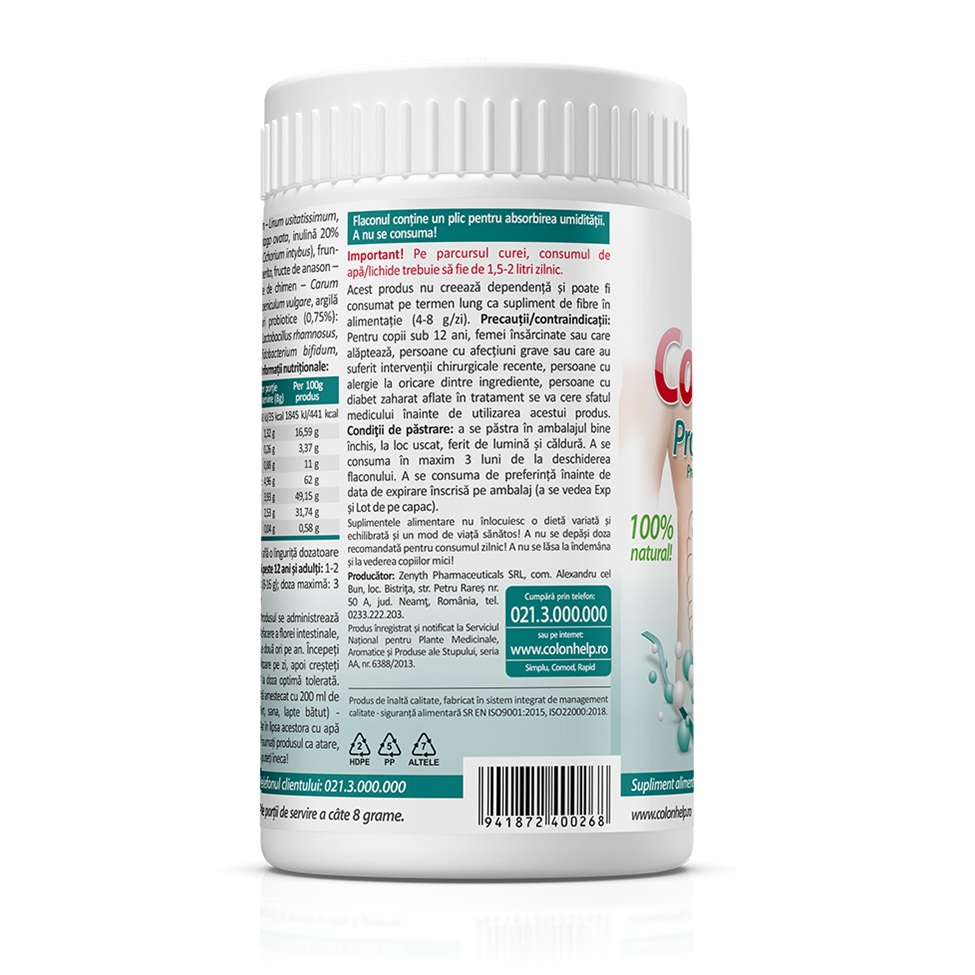 Zenyth-Colon Help Probiotic Forte, 240 g, Zenyth [2]