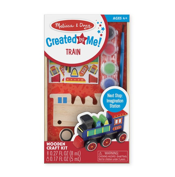 Melissa & Doug Coloreaza-ti locomotiva din lemn Melissa and Doug [4]