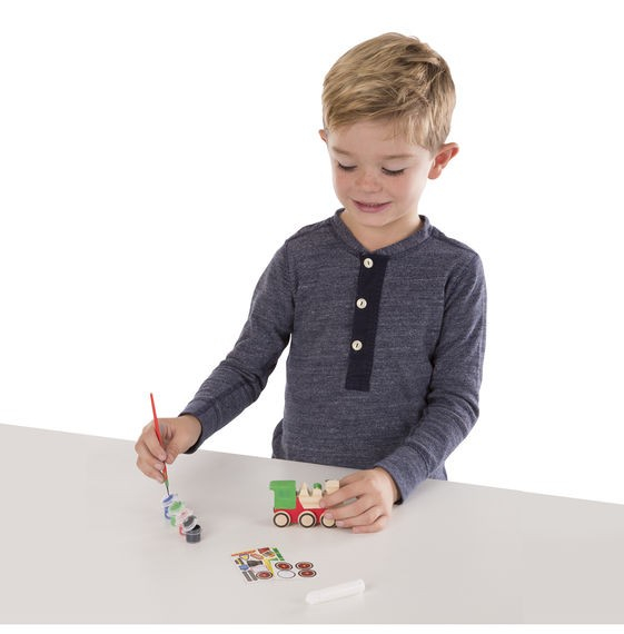 Melissa & Doug Coloreaza-ti locomotiva din lemn Melissa and Doug [2]