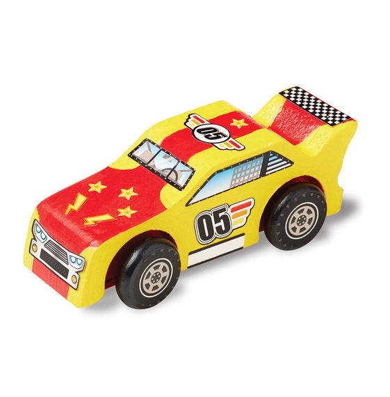 Melissa & Doug Coloreaza-ti masinuta de curse din lemn Melissa and Doug [2]