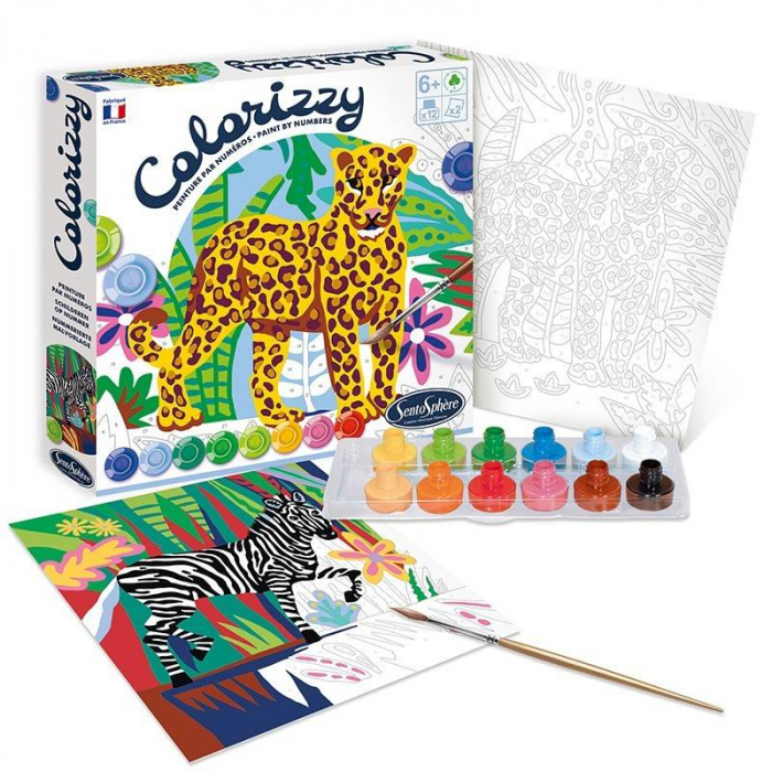 Sentosphere Colorizzi - Pictura pe numere - Zebra [2]