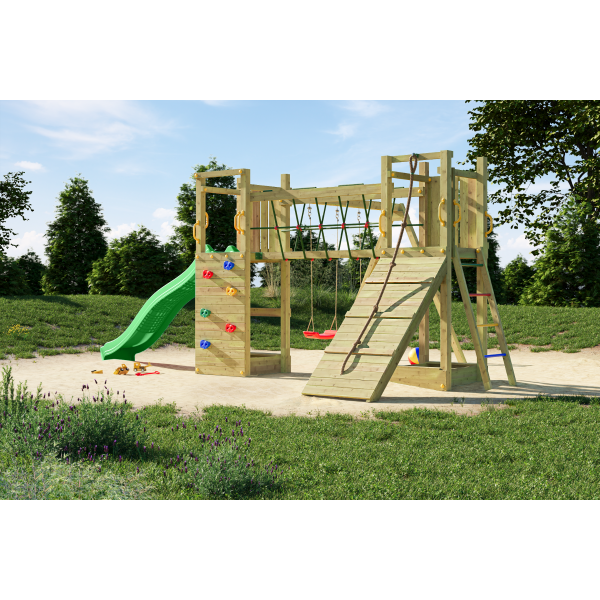 Fungoo-Complex joaca din lemn cu 2 turnuri si pod Maxi Exposure Fungoo [4]