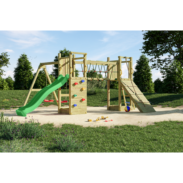 Fungoo-Complex joaca din lemn cu 2 turnuri si pod Maxi Exposure Fungoo [3]