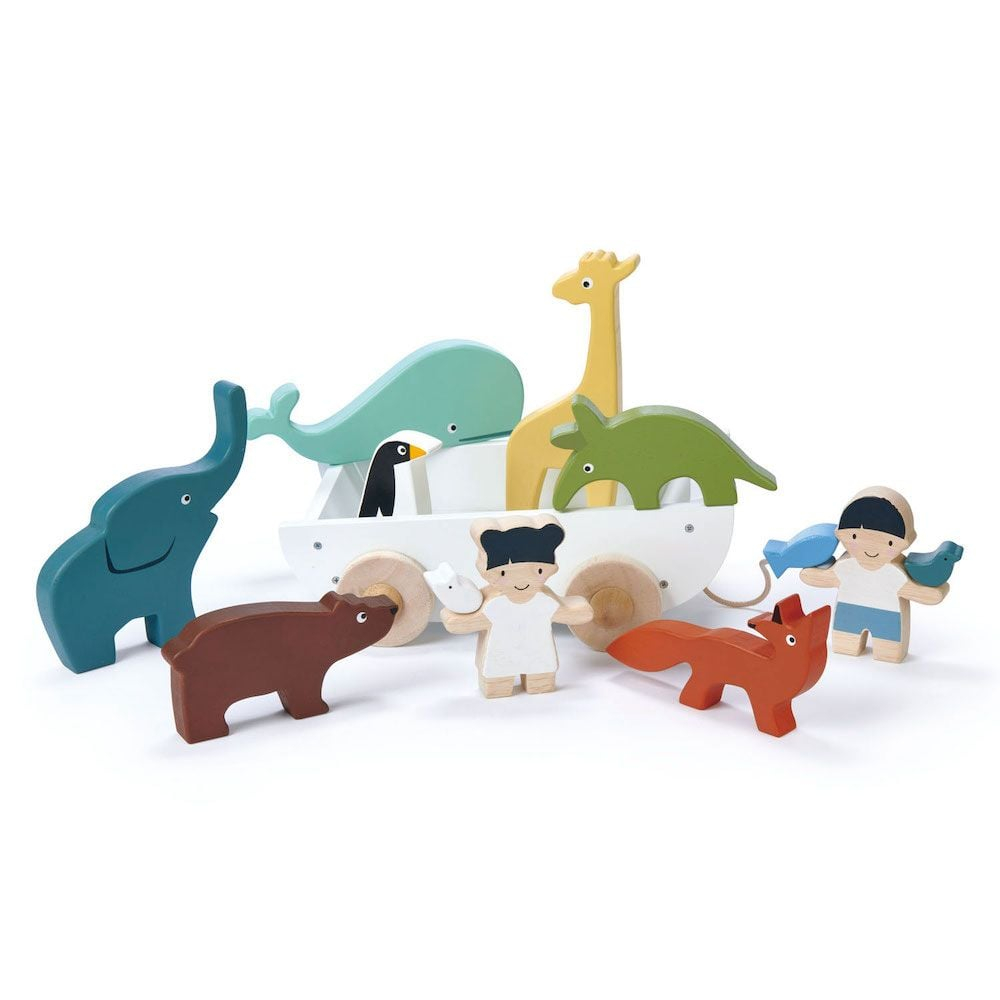 Tender Leaf Toys-Corabia cu animalute, din lemn premium - The Friend Ship - 12 piese - Tender Leaf Toys [2]