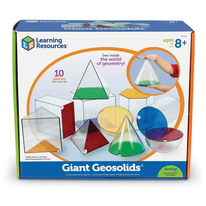 Learning Resources-Corpuri geometrice gigant (10 piese) [1]