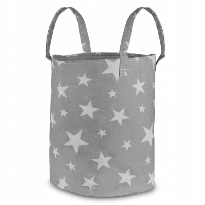 Nukido-Cos mare pentru depozitarea jucariilor Nukido - Gri cu stele [1]