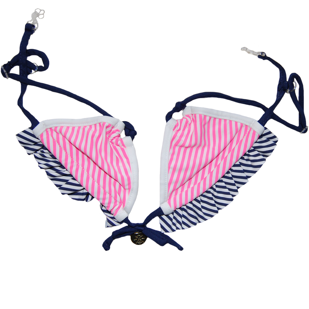 Costum de baie 2 piese Roz/Alb/Bleumarin (3751), 4 ani, 104 cm [2]