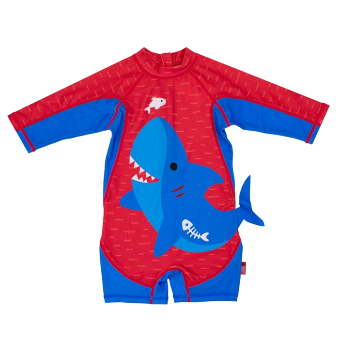 Costum de baie Zoocchini, protectie UPF50+, Marime L, 24-36 luni - Shark [1]