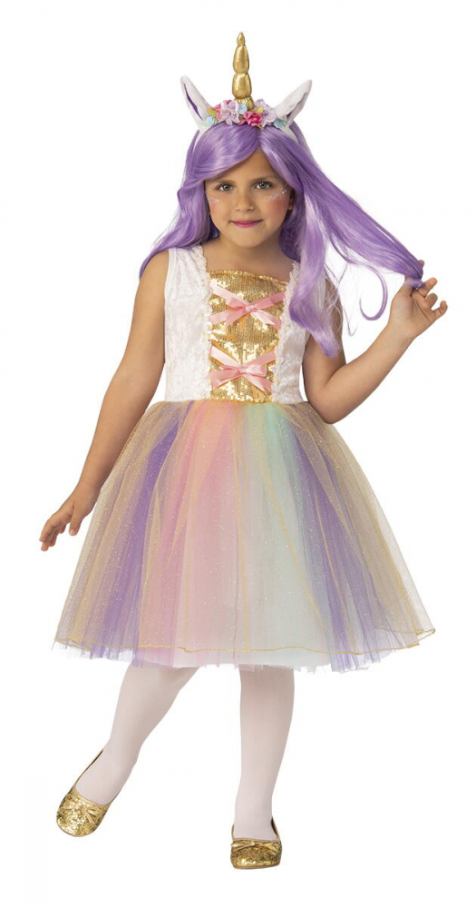 Rubies-Costum de carnaval cu luminite - Printesa Unicorn - Marime M [1]