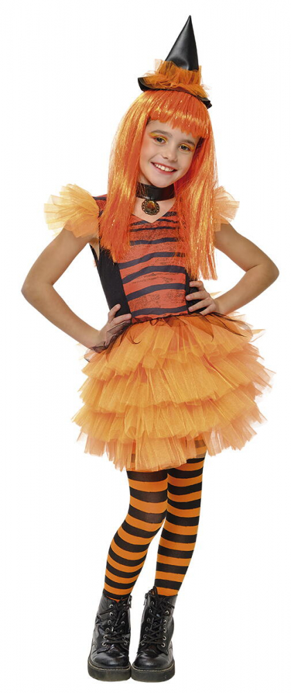 Costum de carnaval - Vrajitoare eleganta (portocaliu) [1]