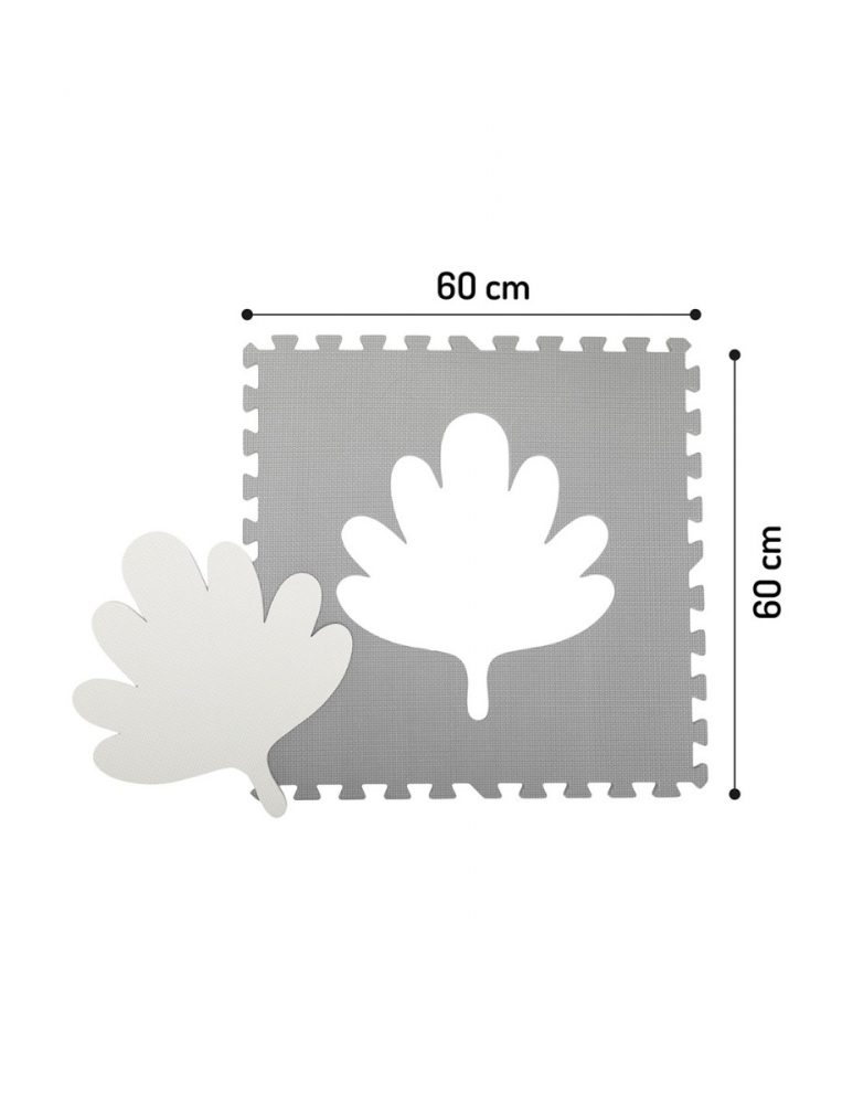 Momi-Covoras de joaca puzzle 120x120 cm Momi, Feli - Grey [3]