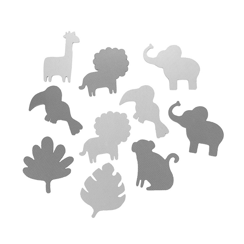 Momi-Covoras de joaca Puzzle 150x150 cm, Momi Zawi - Grey [3]
