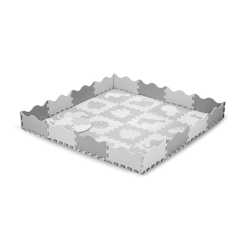 Momi-Covoras de joaca Puzzle 150x150 cm, Momi Zawi - Grey [4]