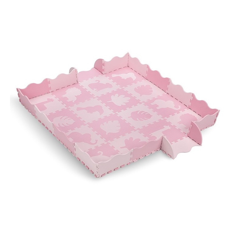 Covoras de joaca Puzzle 150x150 cm, Momi Zawi - Pink [1]