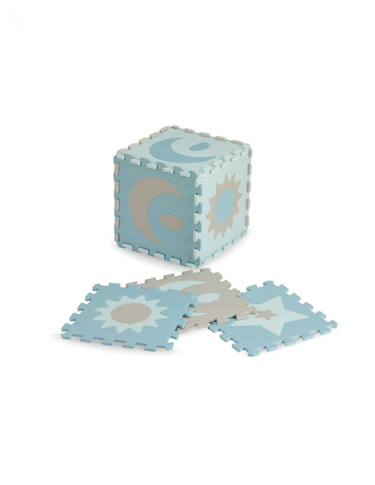Covoras de joaca puzzle 93x93 cm Momi, Nebe - Blue [4]