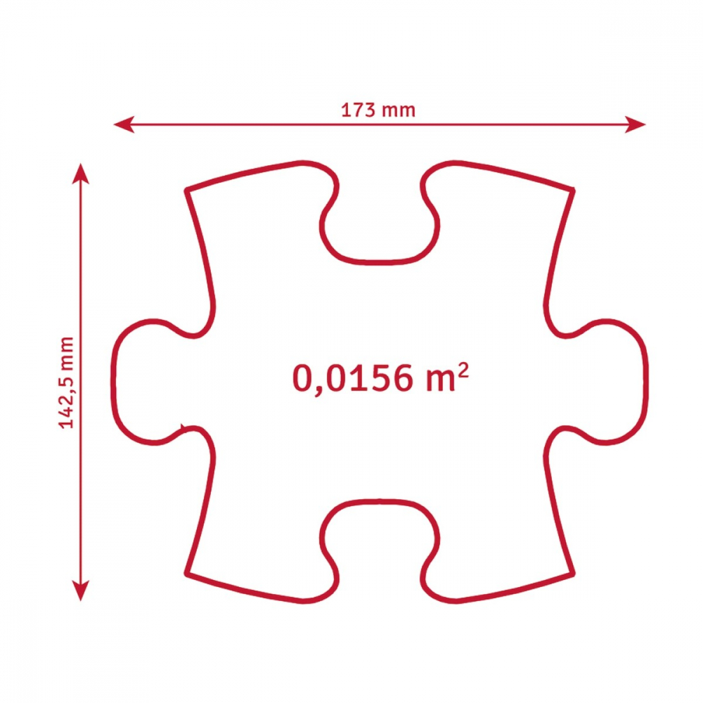Covoras ortopedic senzorial puzzle Set Fluorescent, straluceste in intuneric [3]