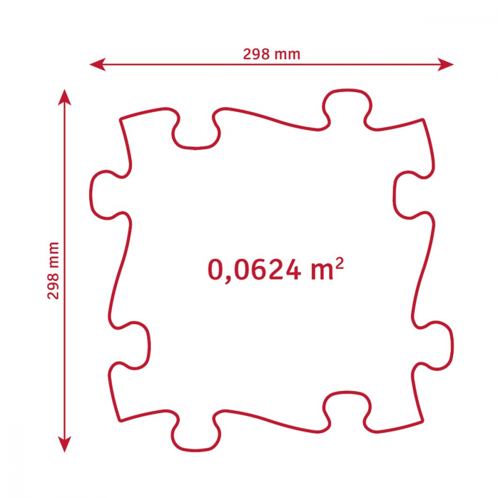 Covoras ortopedic senzorial puzzle Set Pastel Start [4]