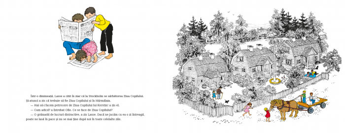 Editura Cartea Copiilor Ziua Copilului in satul Harmalaia - de Astrid Lindgren ilustratii de Ilon Wikland [3]