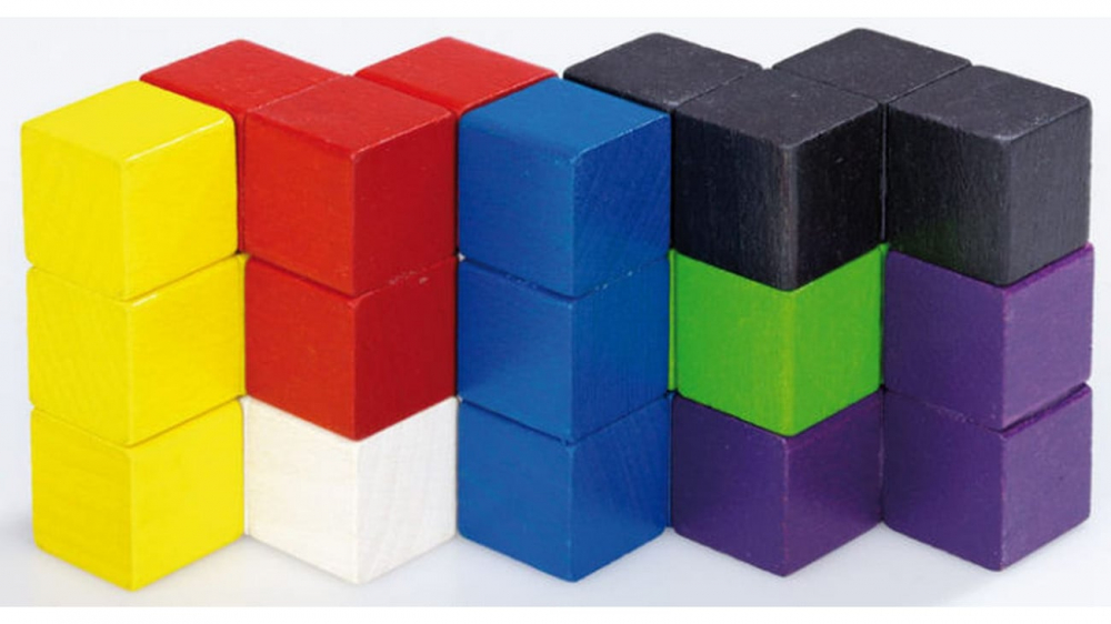 Betzold-Cuburi din lemn Colorate tip Cubissimo – Joc Educativ pentru Gândire Spațială și Matematică [3]