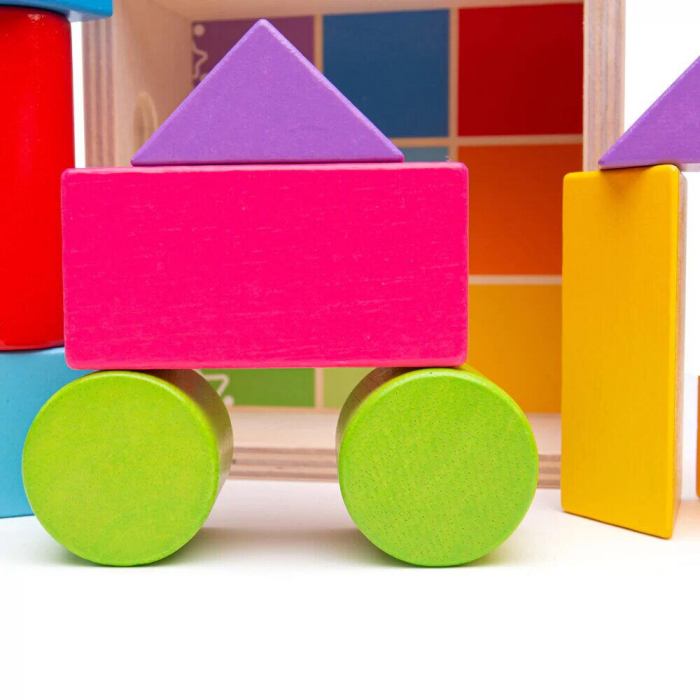 BIGJIGS Toys-Cuburi din lemn - Set 17 piese [4]