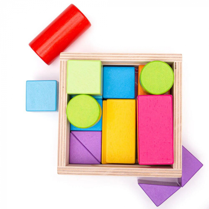 BIGJIGS Toys-Cuburi din lemn - Set 17 piese [2]