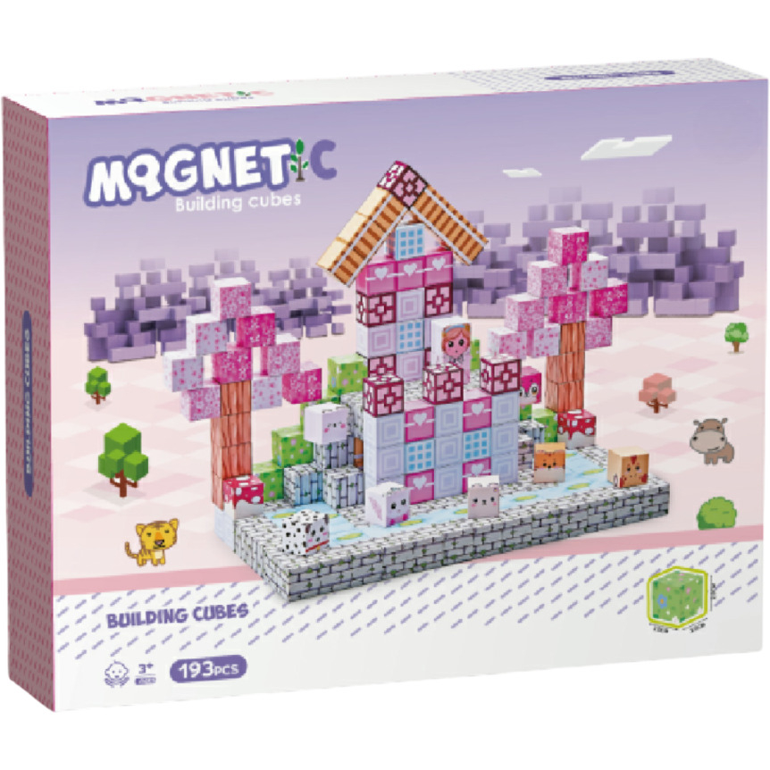 Cuburi magnetice - Universul printeselor 193 piese (2 cm) [1]