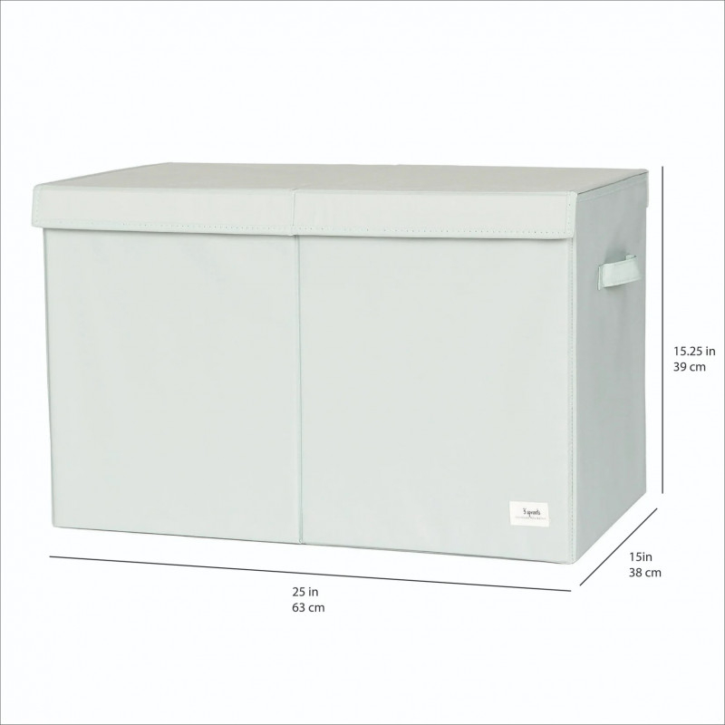 3 Sprouts-Cufar pliabil pentru camera copiilor, material reciclat Green, 3 Sprouts [4]